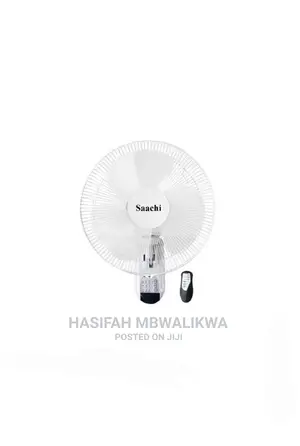 Saachi 16 Inch Wall Fan With Remote Control- 3speed, White