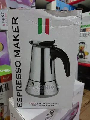 9 Cup Espresso Maker Stainless Steel Maker