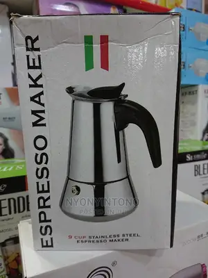 9 Cup Espresso Maker Stainless Steel Maker