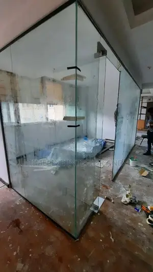 Glasses Partioning and Gypsum Ceiling.