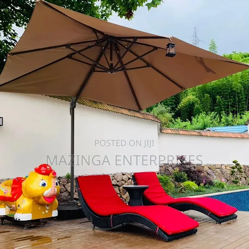 Heavy Duty Garden Parasol Umbrella (3x3mtrs Square)