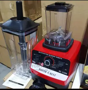 2 In 1 Silver Crest Commercial Blender With A 4500W Motor