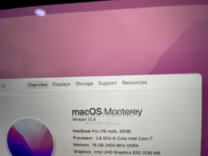 Laptop Apple MacBook 2018 16GB Intel Core I7 SSD 512GB