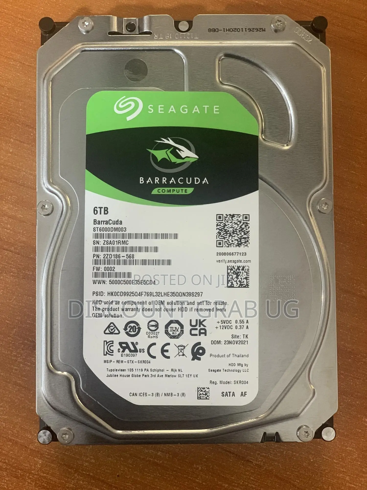 Seagate Barracuda 6tb Desktop Harddrive