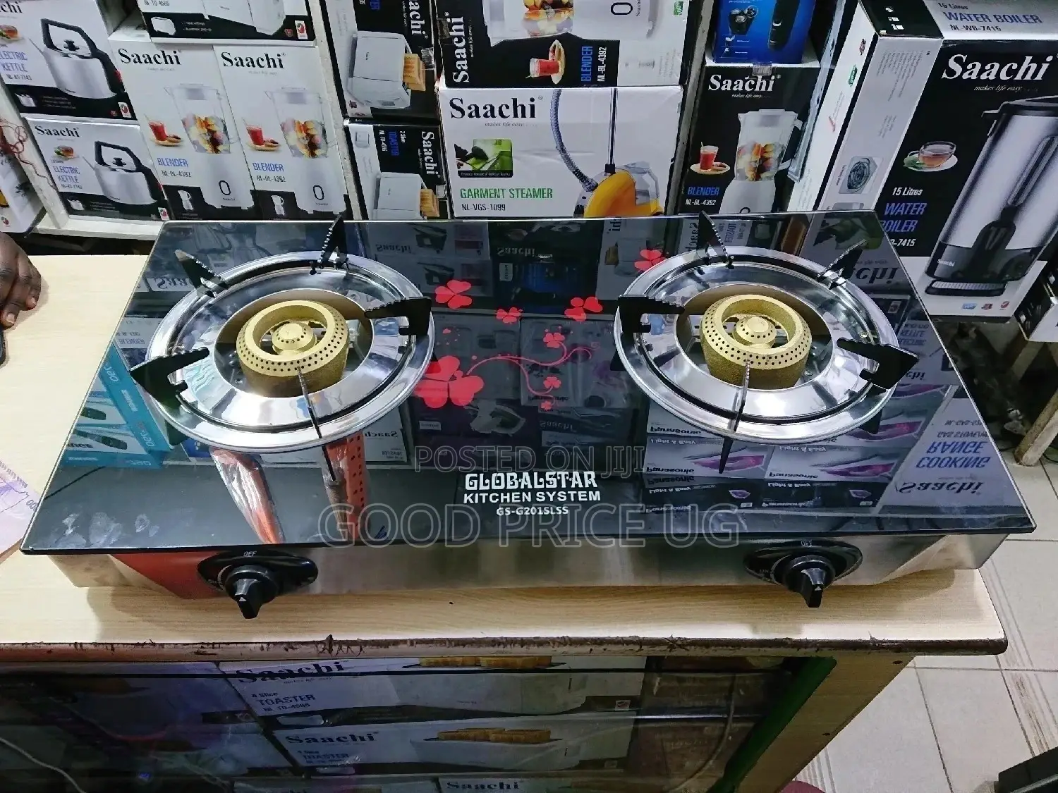 Globalstar 2 Burner Glass Gas Stove