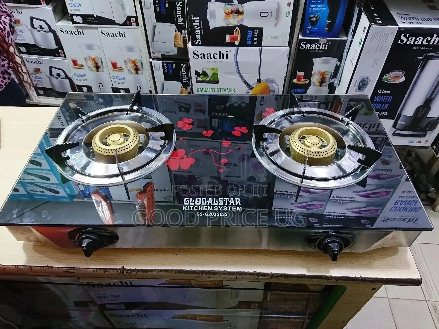 Globalstar 2 Burner Glass Gas Stove