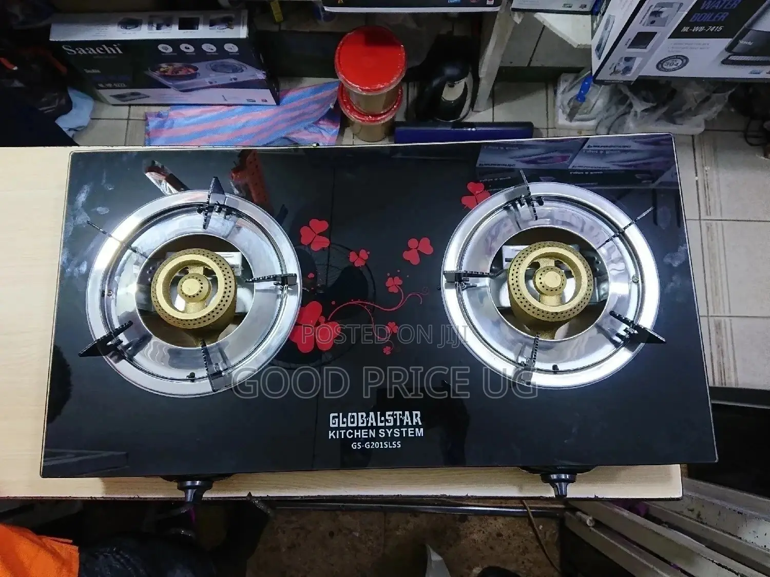 Globalstar 2 Burner Glass Gas Stove
