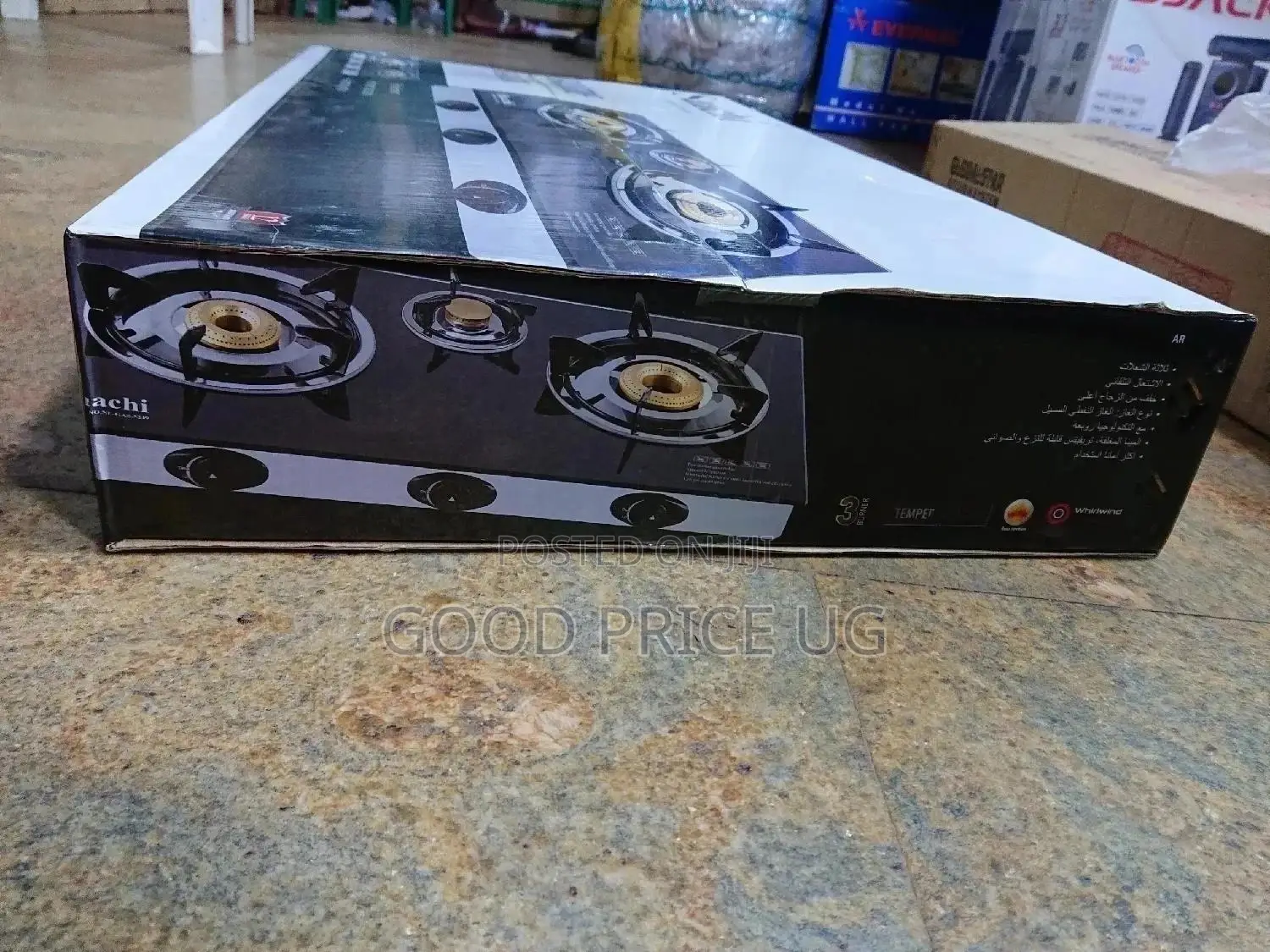 Saachi 3 Burner Glass Gas Stove