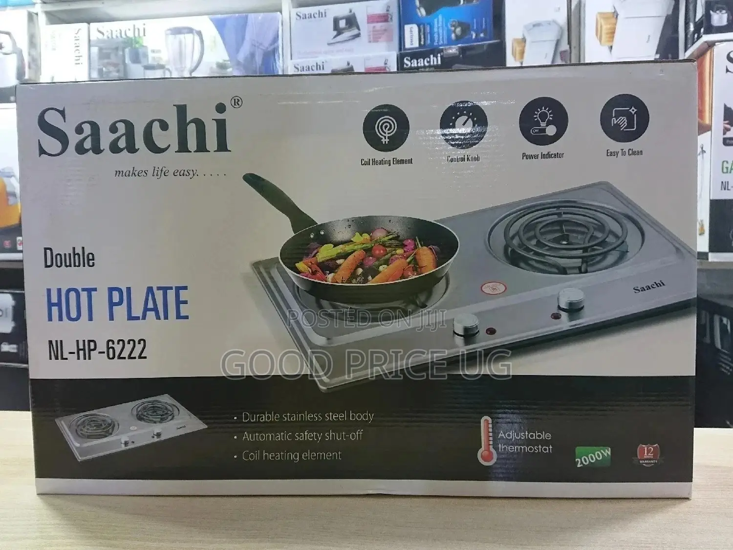 Saachi Double Hotplate