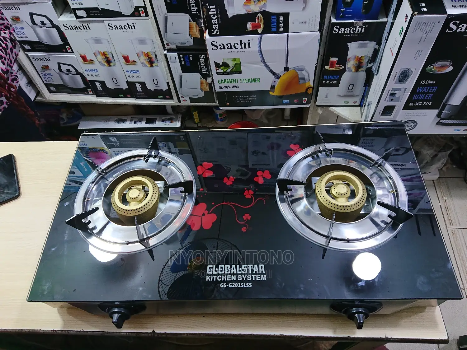 Globalstar Double Glass Gas Burners With Automatic Ignition