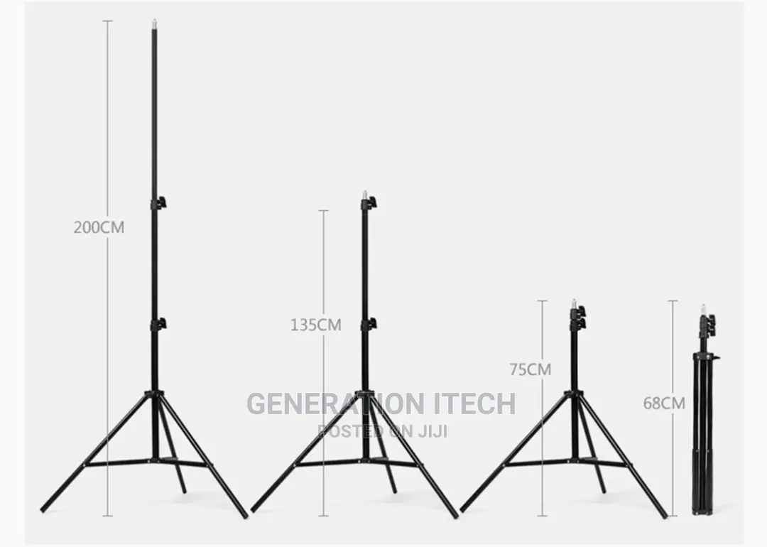 Proffessional Heavy Duty Light Stand- Black