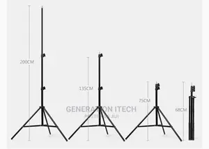 Proffessional Heavy Duty Light Stand- Black