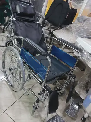 Stainless Wheelchair With Backrest