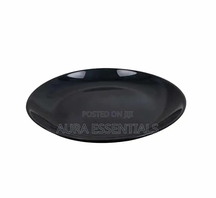 12 Plain Black Luminar Plates