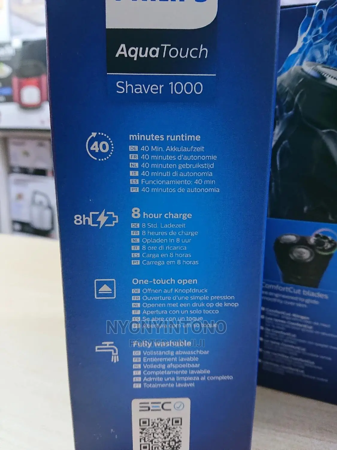 Original Philips Aqua Touch Rechargeable Shaver / Smoother