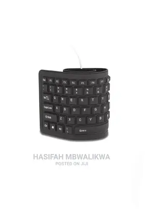 Flexible Full-Sized Keyboard- Black