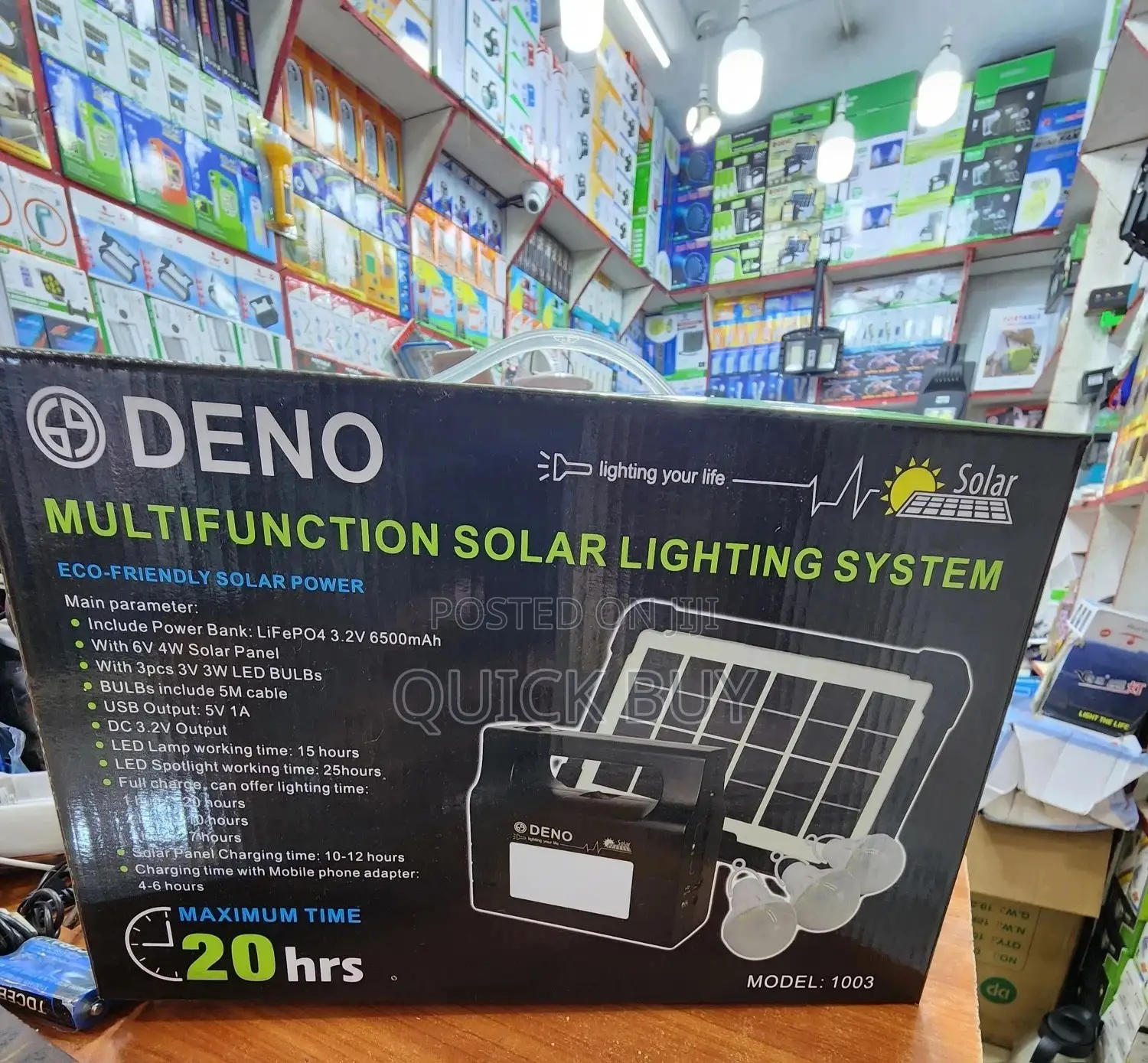 Multifunction Solar Lighting System and Power Bank