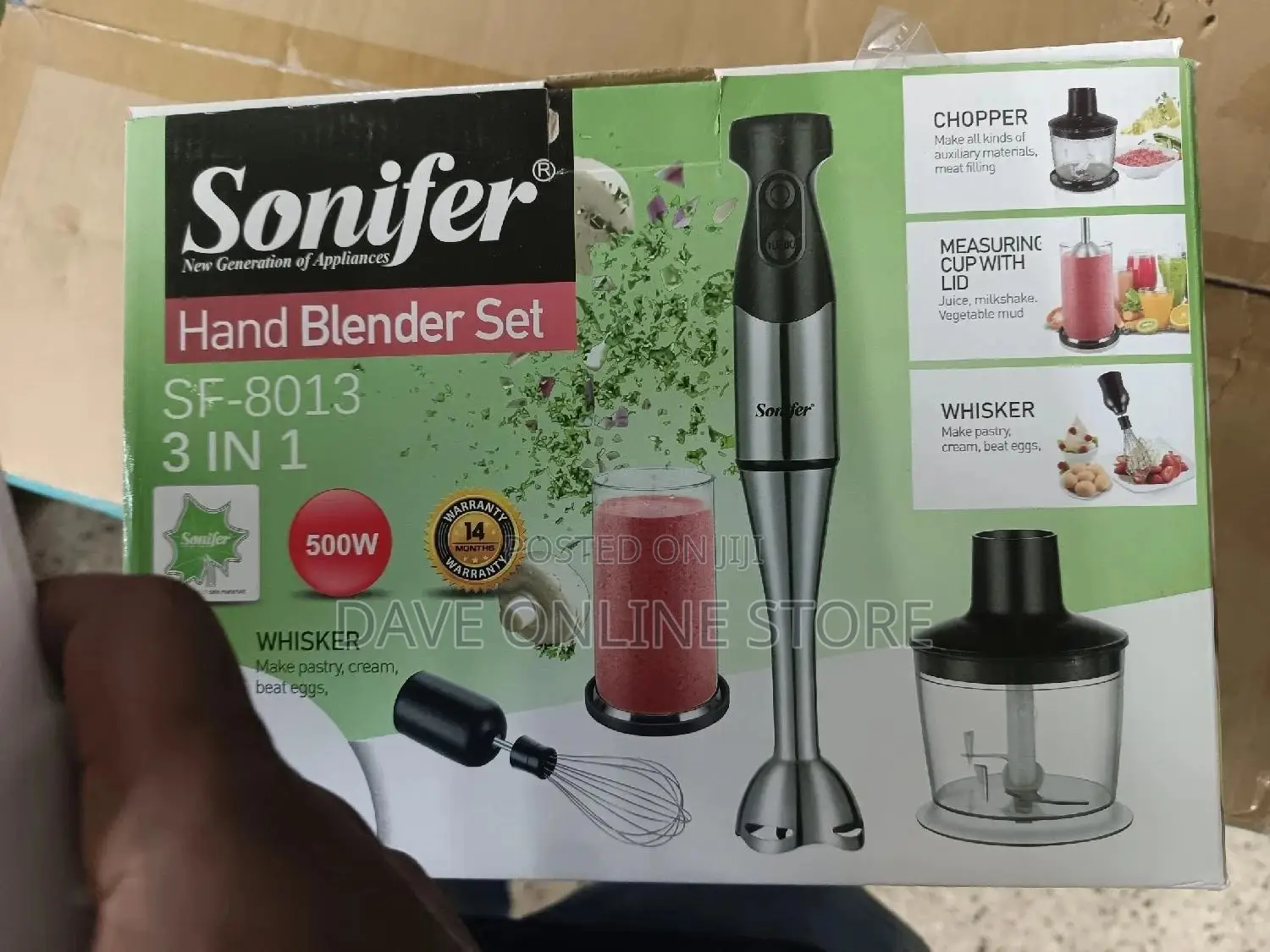 Multipurpose Hand Blender, With Whisker, Meausicup,Chopper.