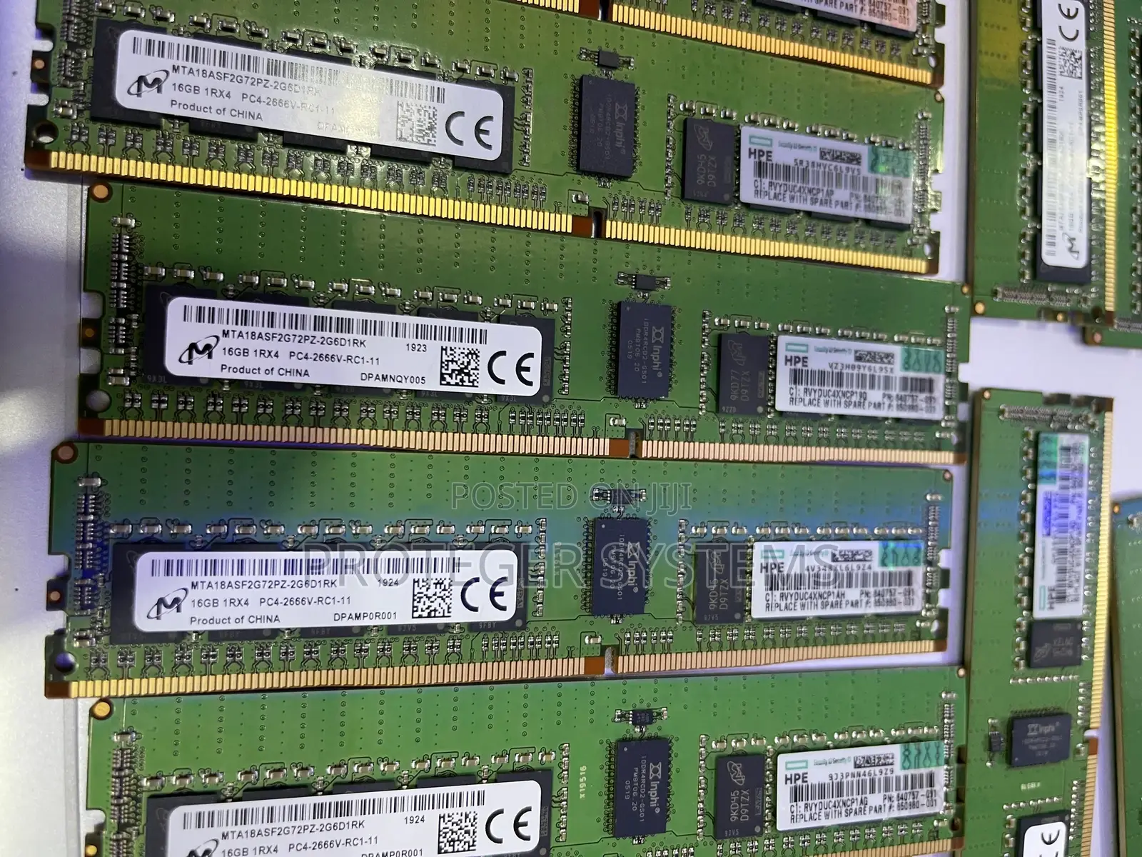 HPE 16GB 1rx4 PC4-2666V Smart Kit ECC Ram