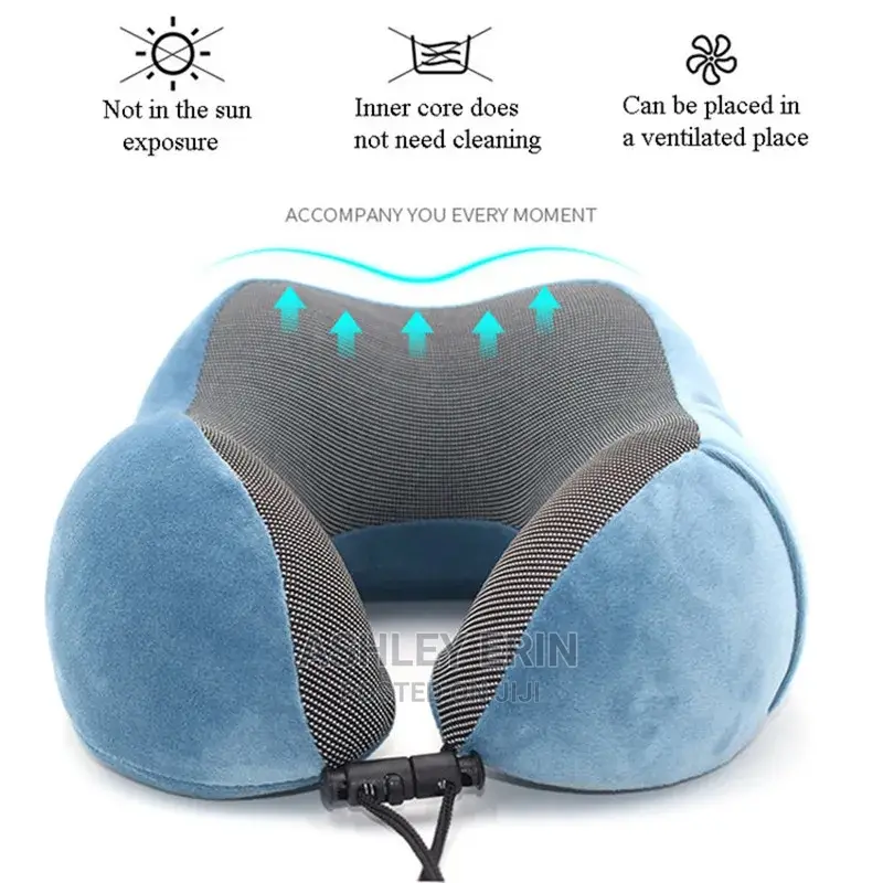 Quifly Travel Neck Pillow With 100% Memory Foam