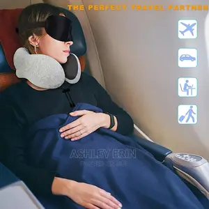 Quifly Travel Neck Pillow With 100% Memory Foam