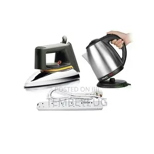 Set of Flat Iron, Kettle and Extension Cable 6way