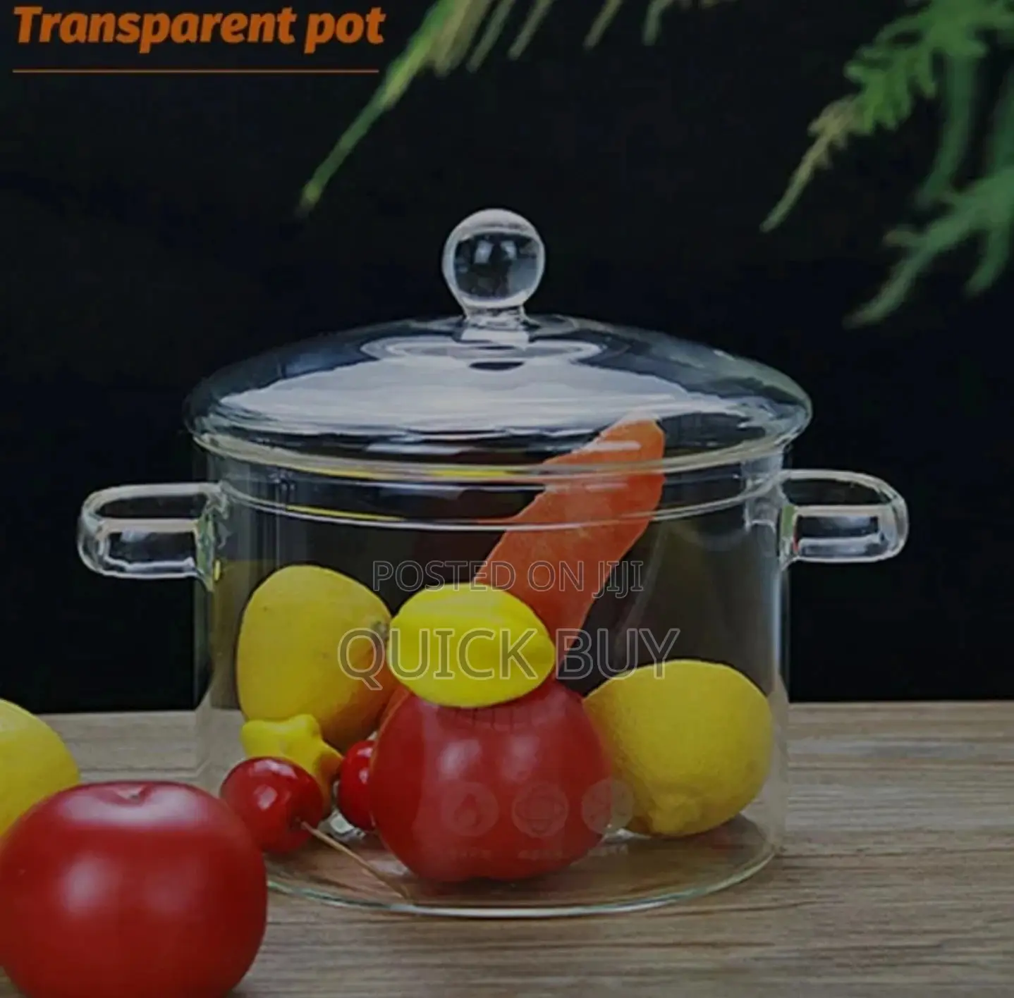 Glass Cooking Pot