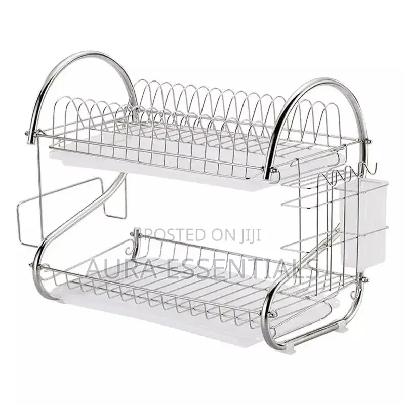 2layers S- Shaped Dish Drainer Rack