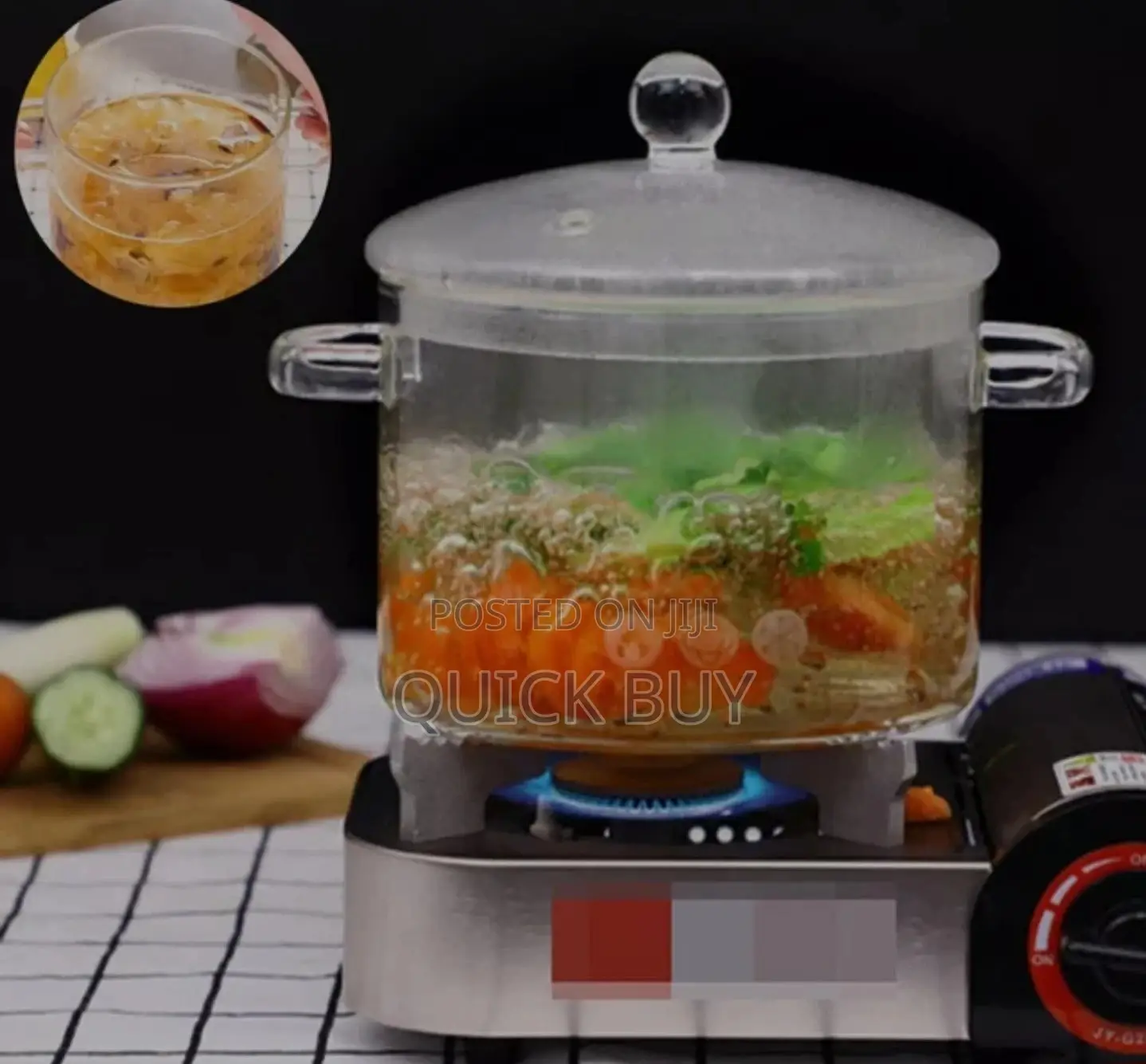 Glass Cooking Pot