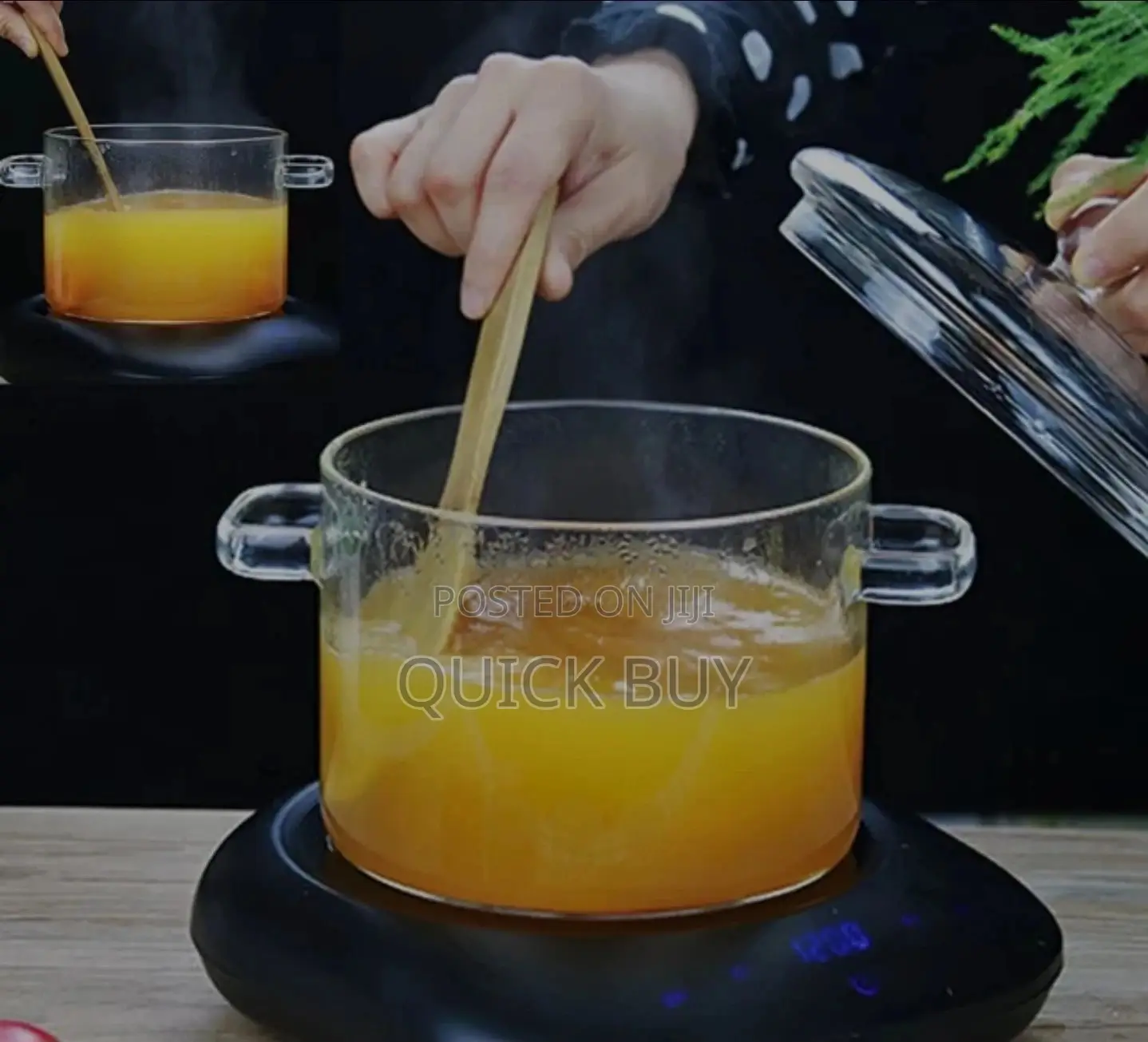 Glass Cooking Pot