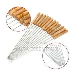 Wooden Handle Roasting BBQ Skewers