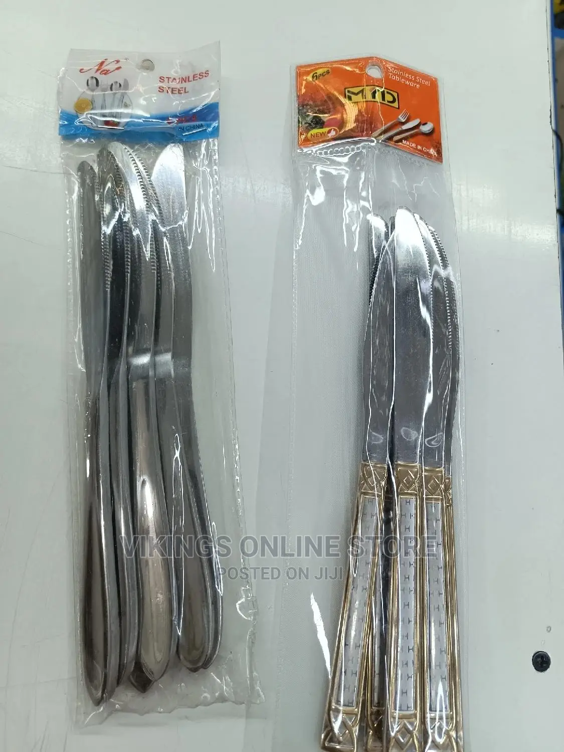 6 Pcs Golden Table Knife Set.