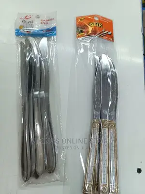 6 Pcs Golden Table Knife Set.