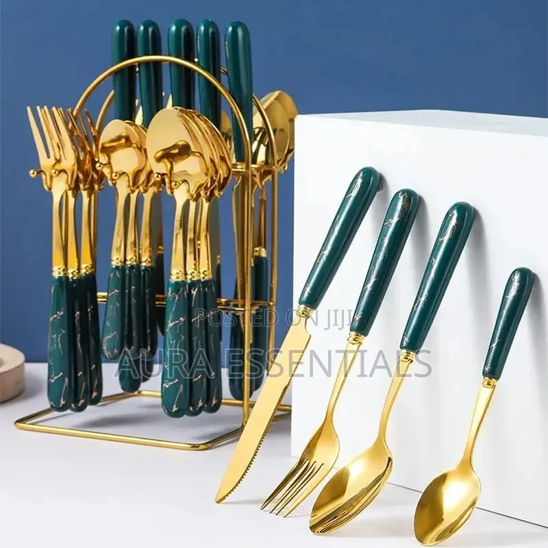 Cutlery Set Folks, Spoons With Stand