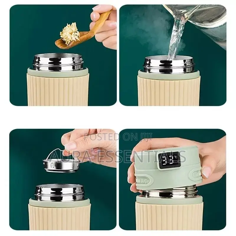 Smart Thermos Temperature Display Bottle