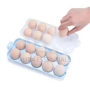 Refrigerator Eggs Storage Container With Lid Plastic