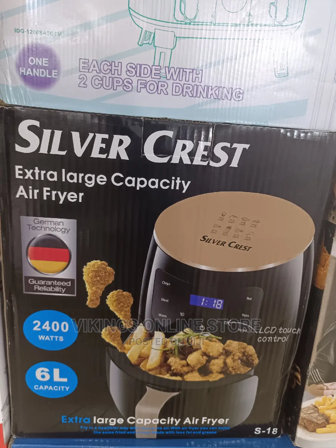 6L Extra Large Silvercrest Air Fryer.