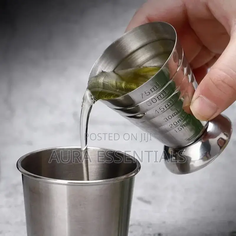 Stainless Steel Cocktail Shaker Measuring Jigger/Cup