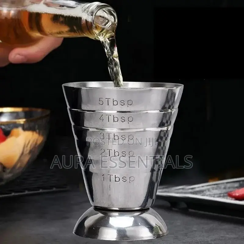 Stainless Steel Cocktail Shaker Measuring Jigger/Cup