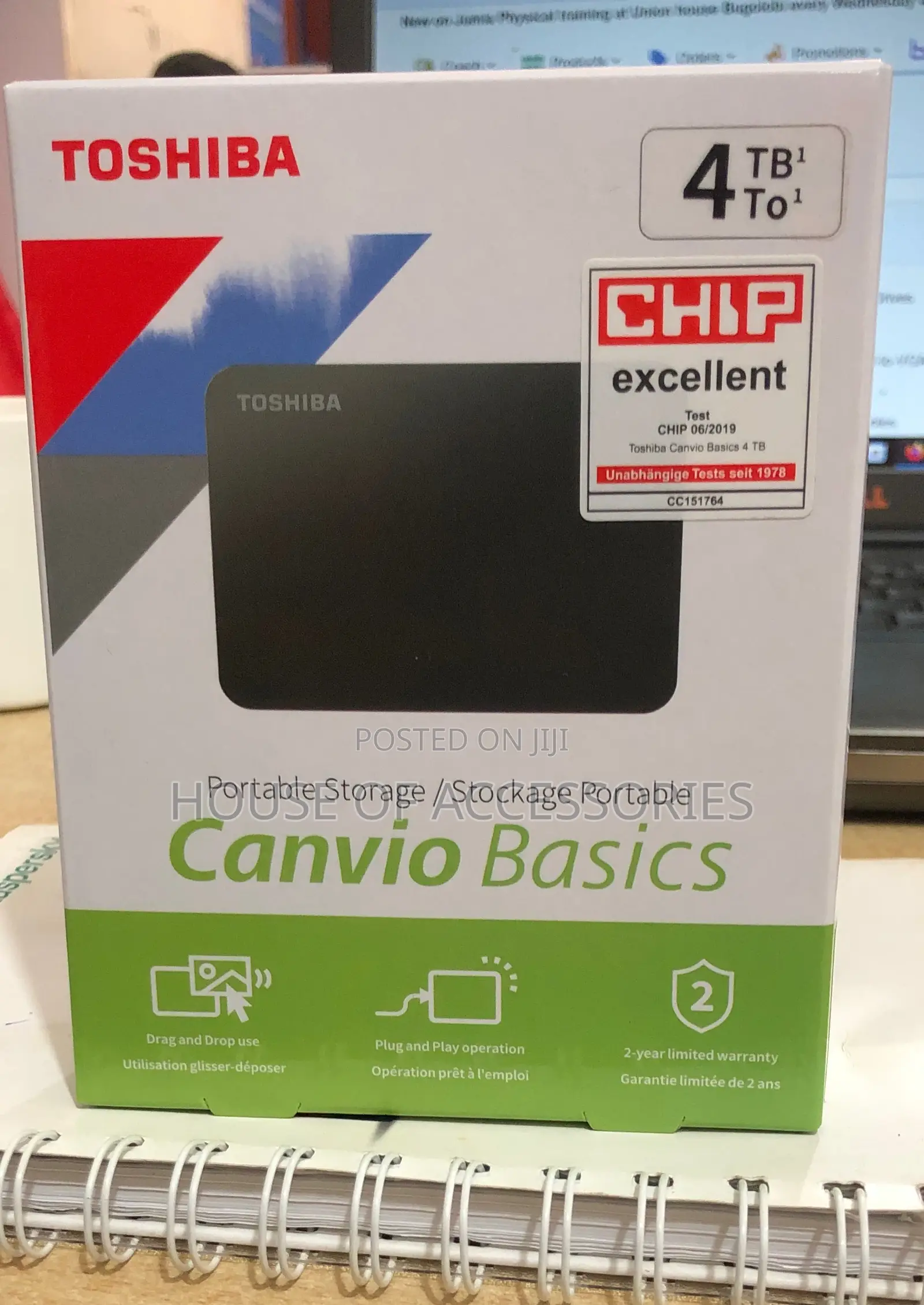 4tb External Toshiba Harddrive