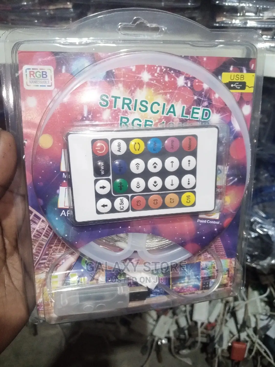 10m USB RGB Led Strip Light With App Control and Remote