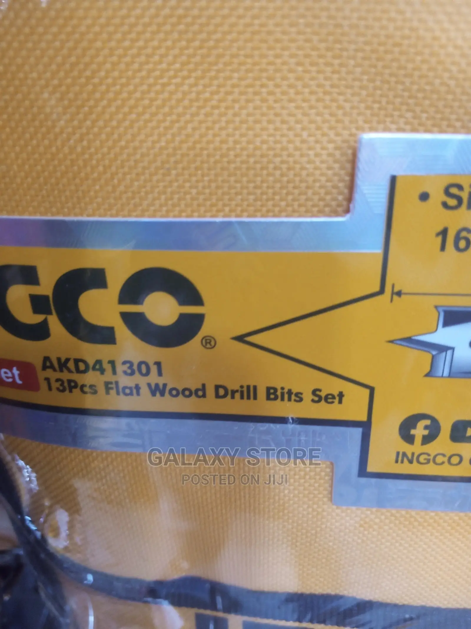 Flat Wood Drill Bits 13 PCS 12,14,16,18,20,25,28,30,32,38mm