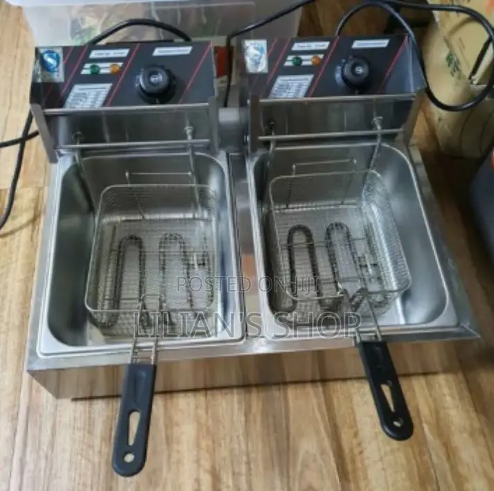 12L Hoffman Electric Double Deep Fryer