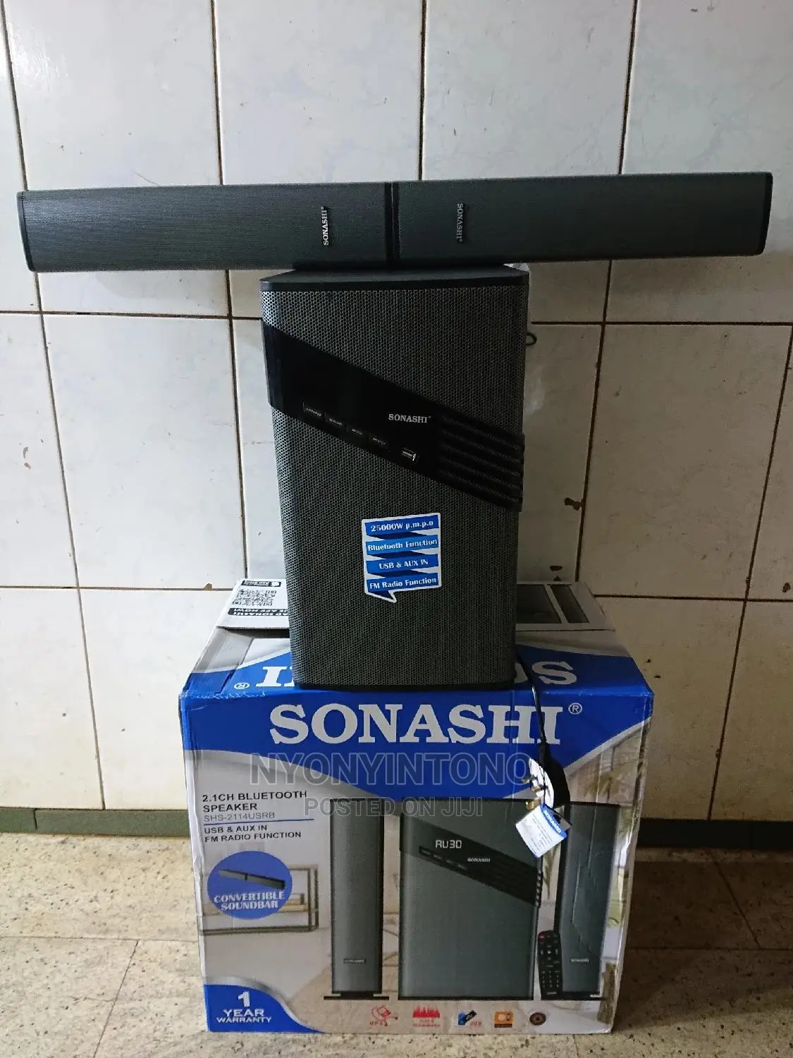 Sonashi Bluetooth Woofer With Soundbar Option