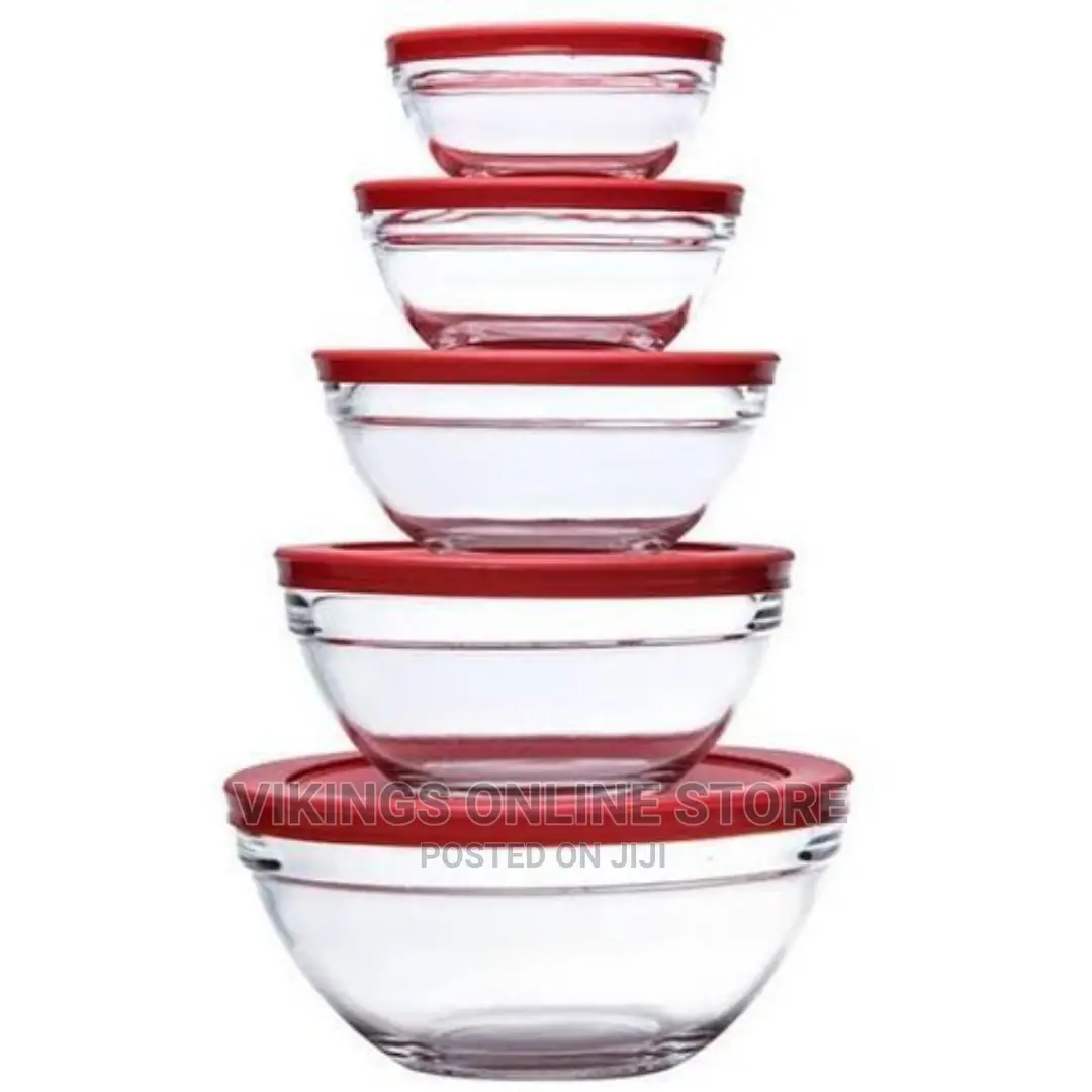 5pcs Glass Bowl Set