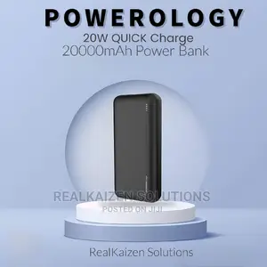 POWEROLOGY 20000mah 20W PD Quick Charging Power Bank