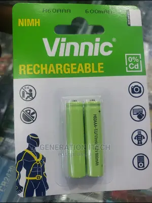 Vinnic Rechargeable Batteries AAA - 600mah