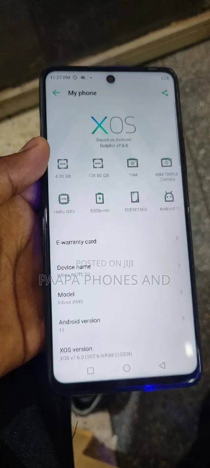 Infinix Note 10 128 GB Green