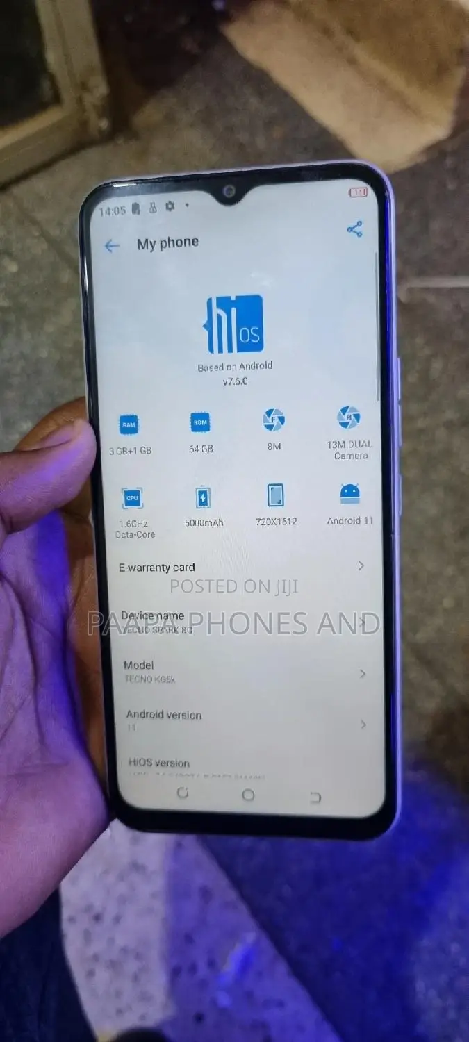 Tecno Spark 8C 64 GB White
