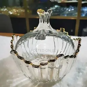 Leaf Twisted Crystal Glass Bowl